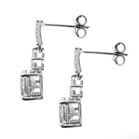 4.75 Carats Lab Grown Diamond 14K Gold Earrings