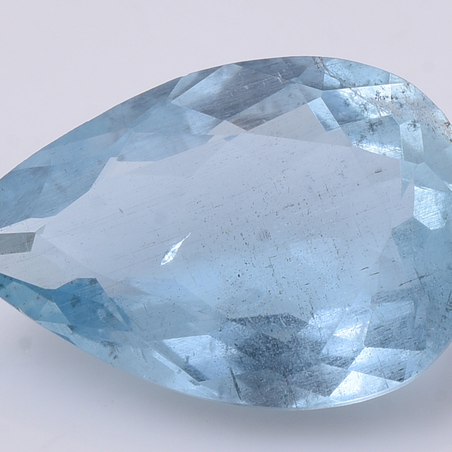 4.49 Natural Beryl Aquamarine Pear Mixed Cut Gemstone