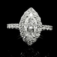 2.19 Carats Lab Grown Diamond 14K Gold Ring