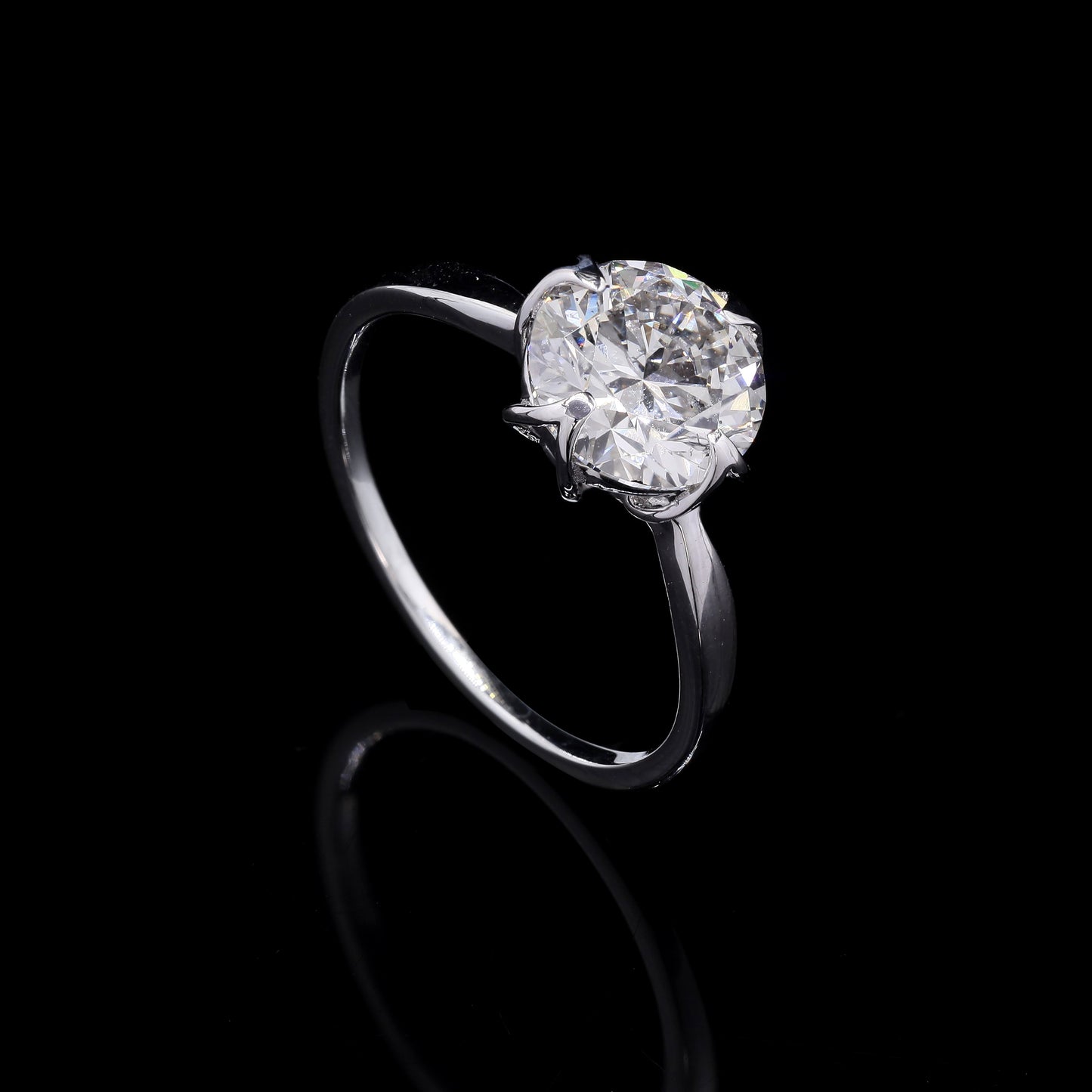 2.18 Carats Lab Grown Diamond 14K Gold Ring