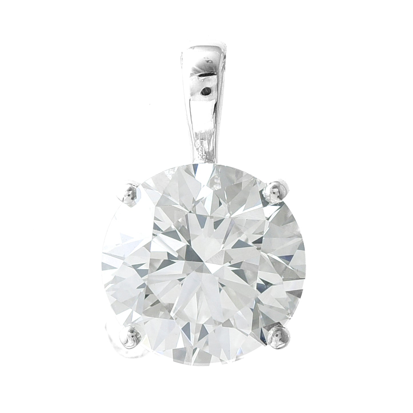 2.00 Carats Lab Grown Diamond 14K Gold Pendant