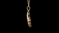 1.40 Ct Round Tourmaline 14K Gold Pendant