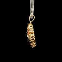 2.58 Ct Square Tourmaline 14K Gold Pendant