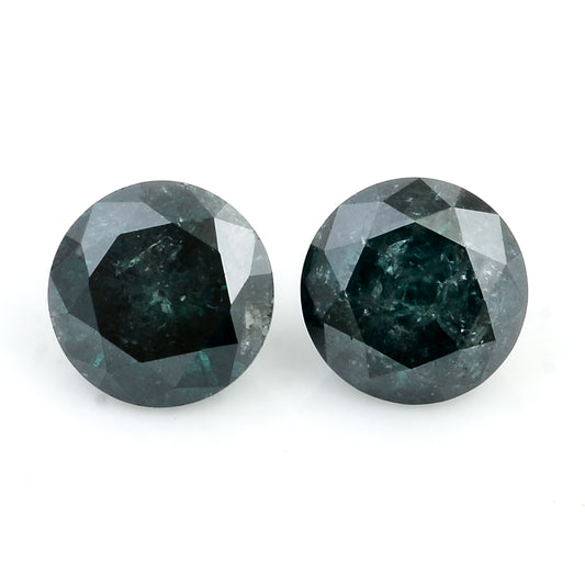 1.24 Blue Diamond Round Loose Gemstone