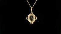 1.65 Ct Oval Tourmaline 14K Gold Pendant