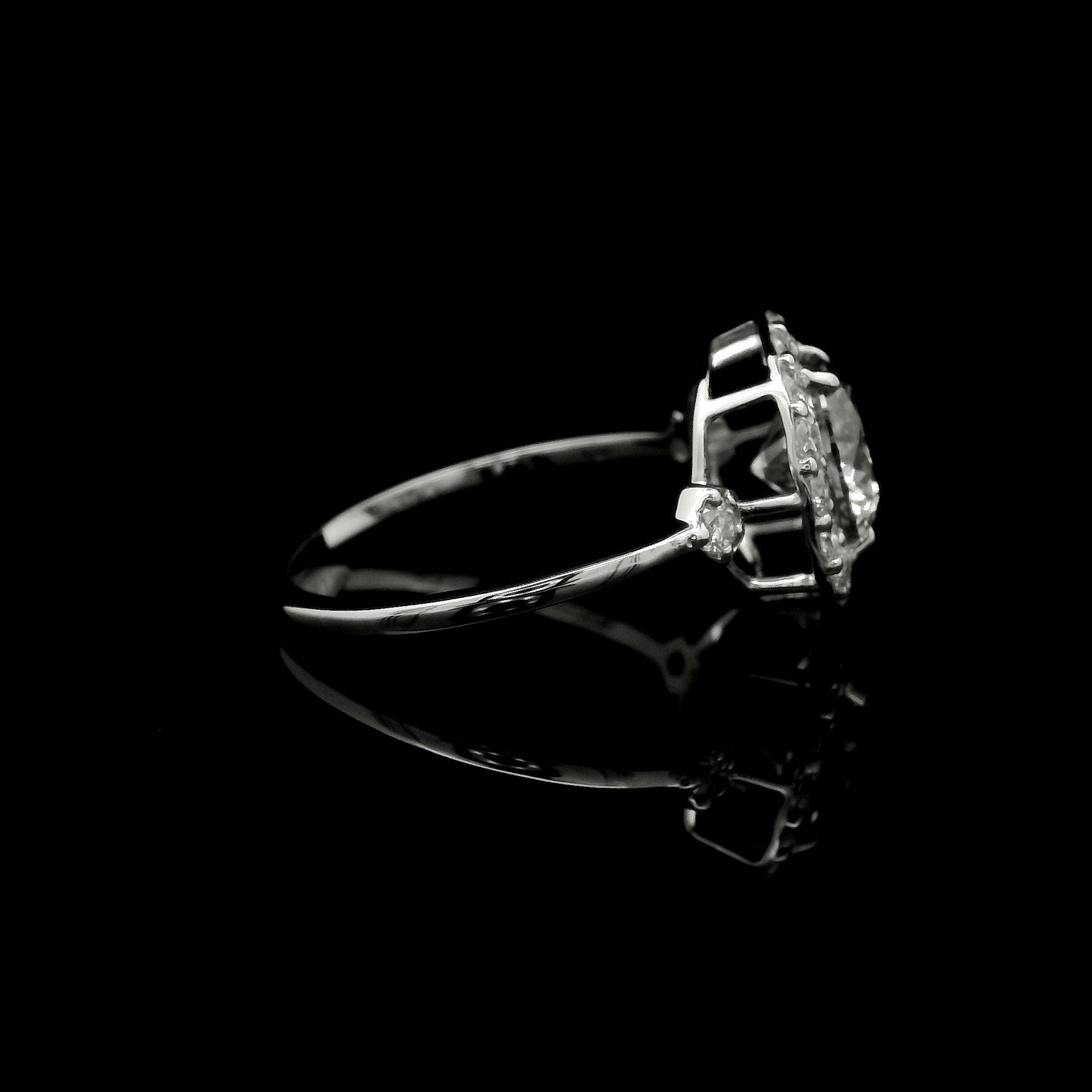 2.09 Carats Lab Grown Diamond 14K Gold Ring