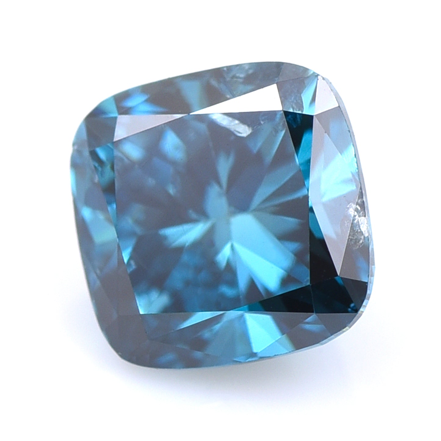 0.43 Blue Diamond Cushion Loose Diamond