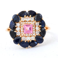 3.09 Ct Square Tourmaline 14K Gold Ring