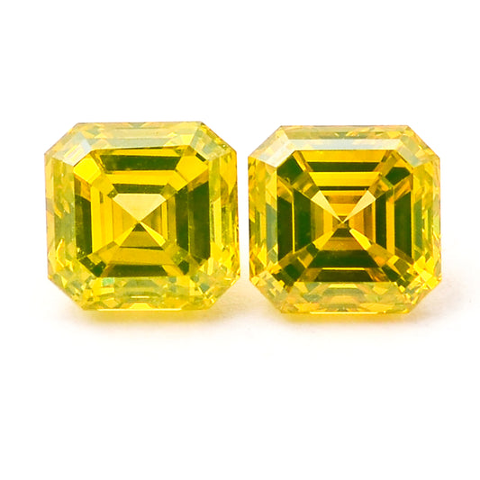 0.49 Yellow Diamond Octagon Loose Diamond