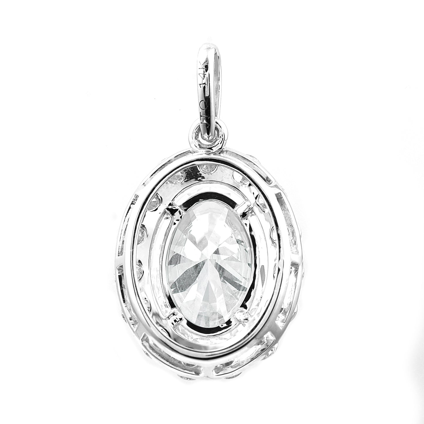 2.47 Carats Lab Grown Diamond 14K Gold Pendant