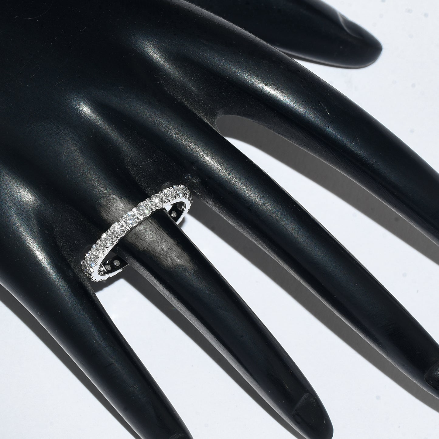 1.55 Ct Round Moissanite 925 Sterling Silver Ring