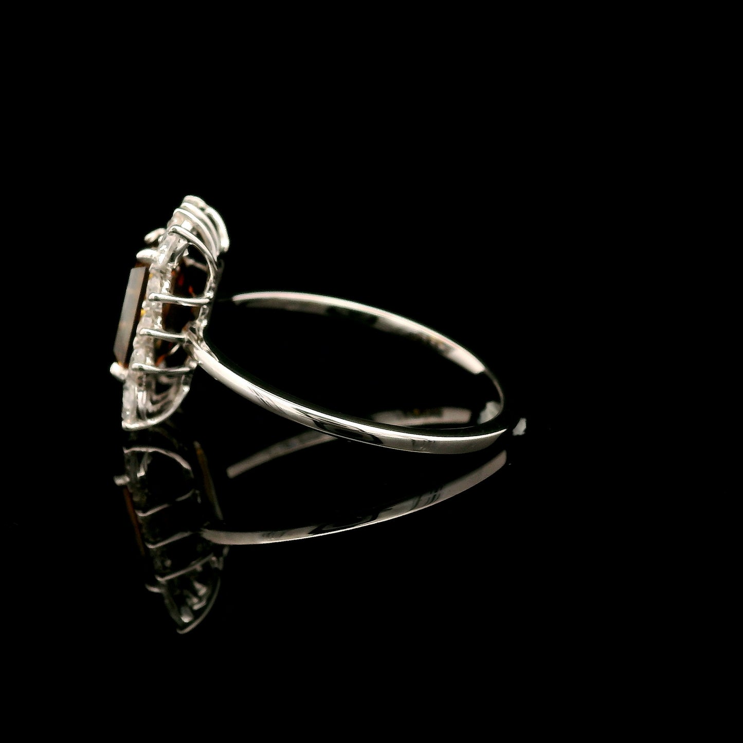 2.07 Carats Red Lab Grown Diamond 14K Gold Ring