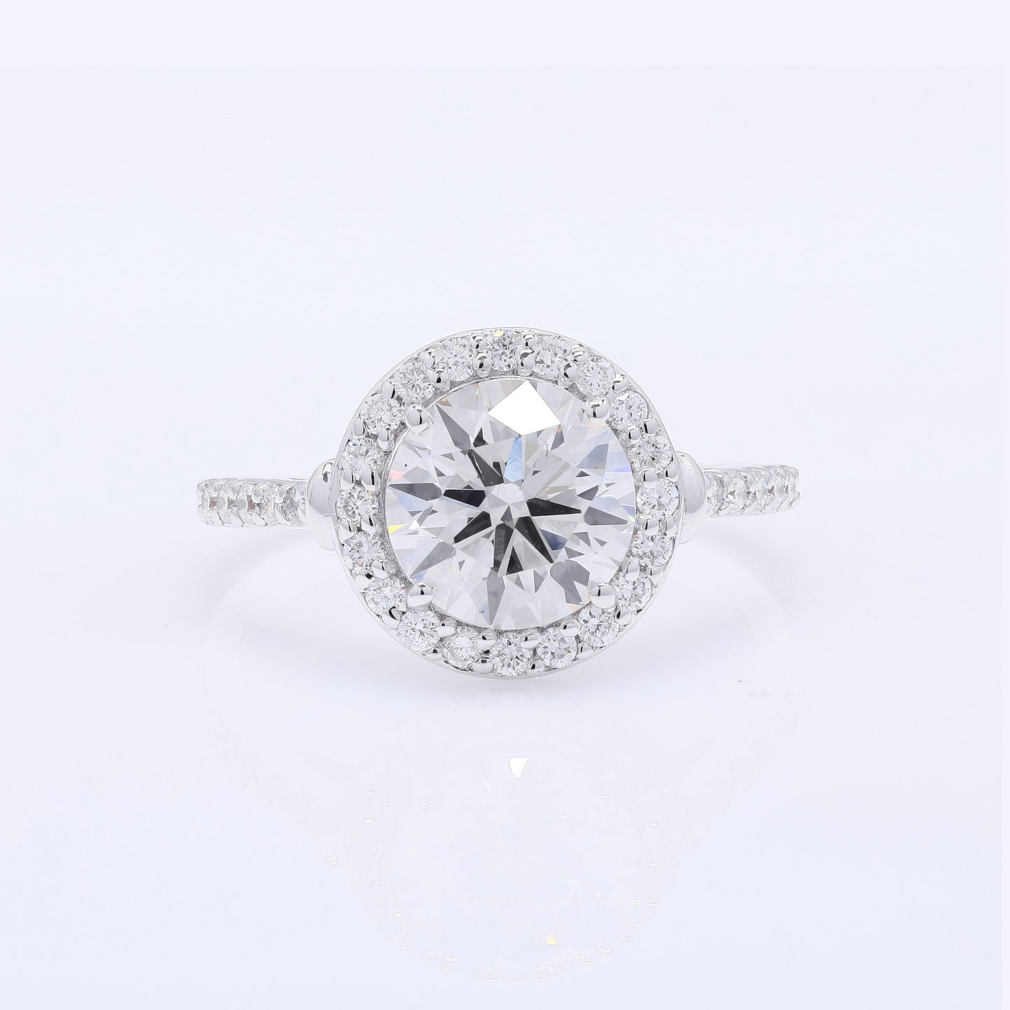 2.47 Carats Lab Grown Diamond 14K Gold Ring