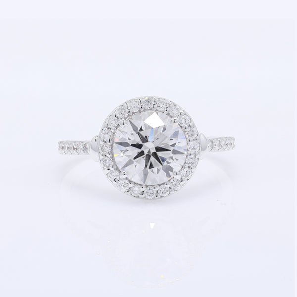 2.47 Carats Lab Grown Diamond 14K Gold Ring