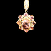 2.45 Ct Oval Tourmaline 14K Gold Pendant