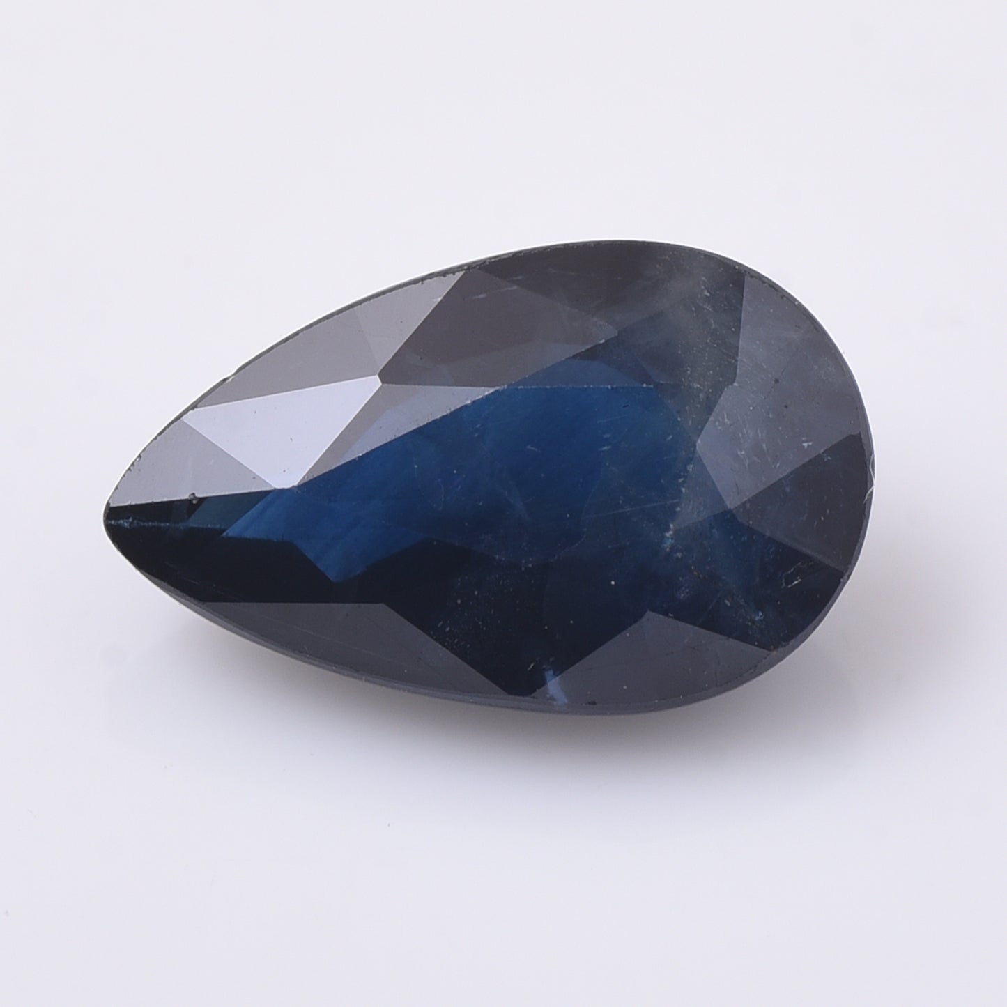 3.39 Natural Corundum Sapphire Pear Mixed Cut Gemstone
