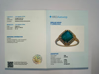 3.26 Ct Octagon Natural Emerald 14K Gold Ring