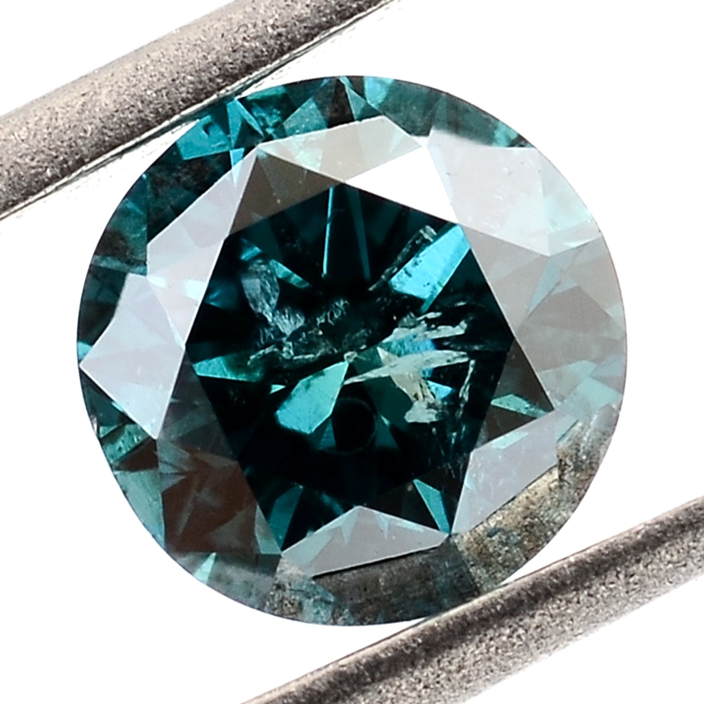 0.42 Blue Diamond Round Loose Gemstone