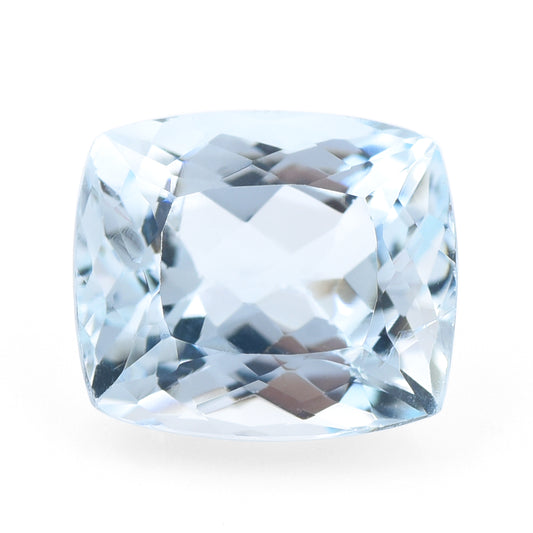 5.5 Natural Beryl Aquamarine Rectangular Cushion Mixed Cut Gemstone