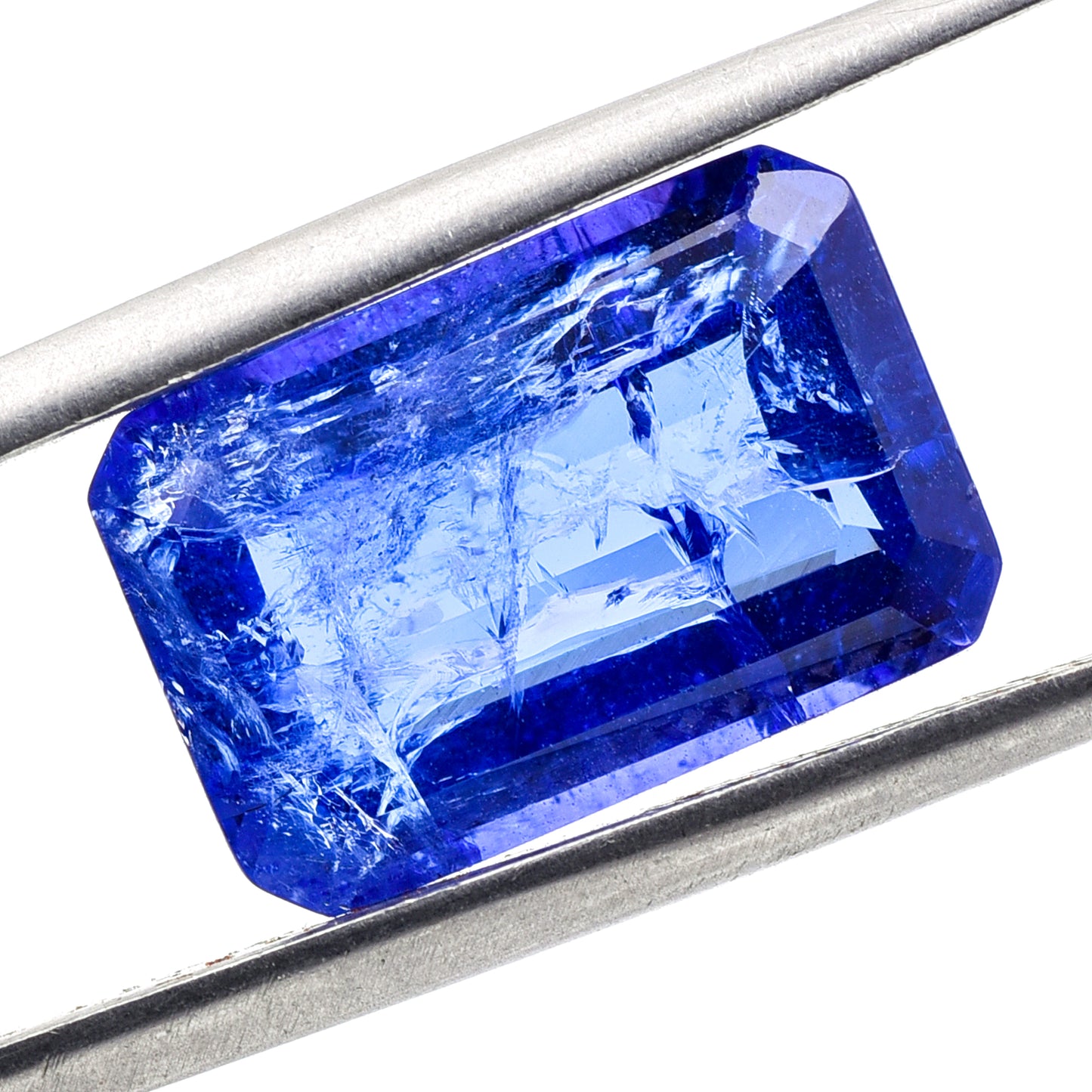 8.04 Natural Zoisite Tanzanite Emerald Cut Gemstone