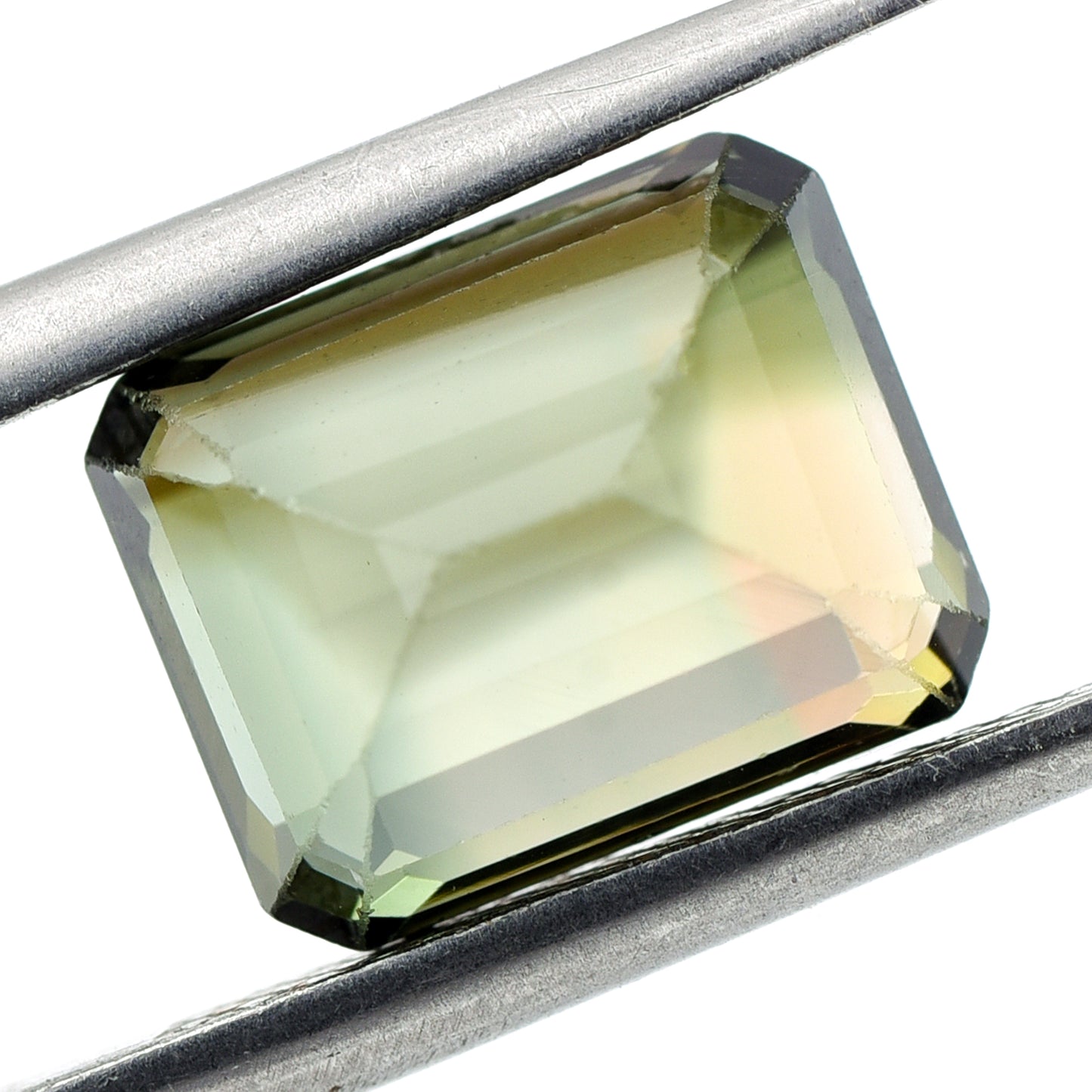 4.16 Natural Tourmaline Verdelite Emerald Cut Gemstone