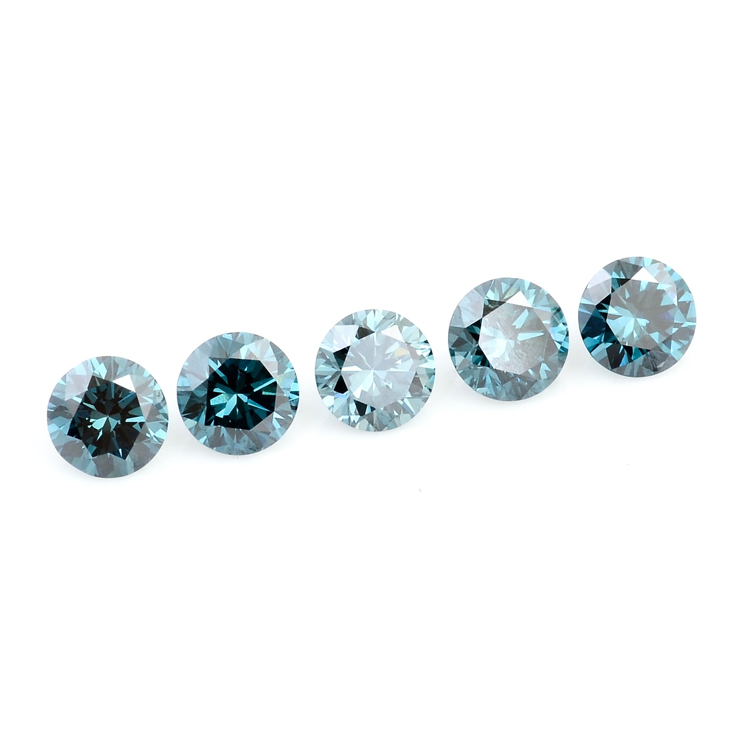 0.79 Blue Diamond Round Loose Gemstone