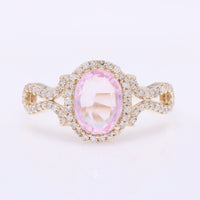 1.41 Ct Oval Mixed Cut Natural Spinel 14K Gold Ring