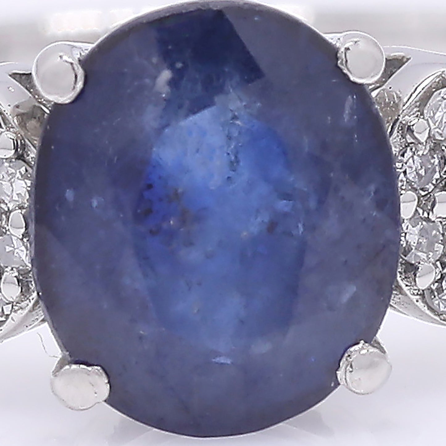 1.71 Ct Oval Mixed Cut Natural Sapphire 950 Platinum Ring