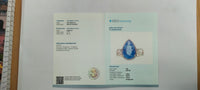 4.58 Ct Pear Mixed Cut Natural Tanzanite 14K Gold Ring