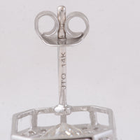 6.41 Carats Lab Grown Diamond 14K Gold Earrings