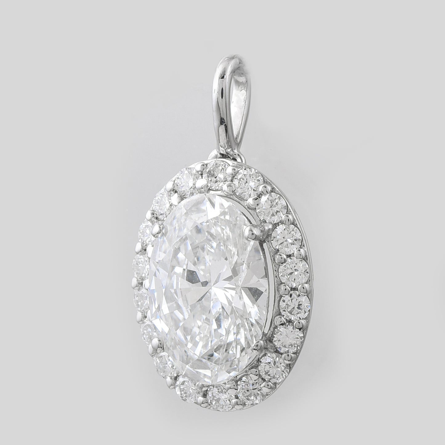2.44 Carats Lab Grown Diamond 14K Gold Pendant