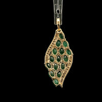 2.26 Ct Oval Emerald 14K Gold Pendant