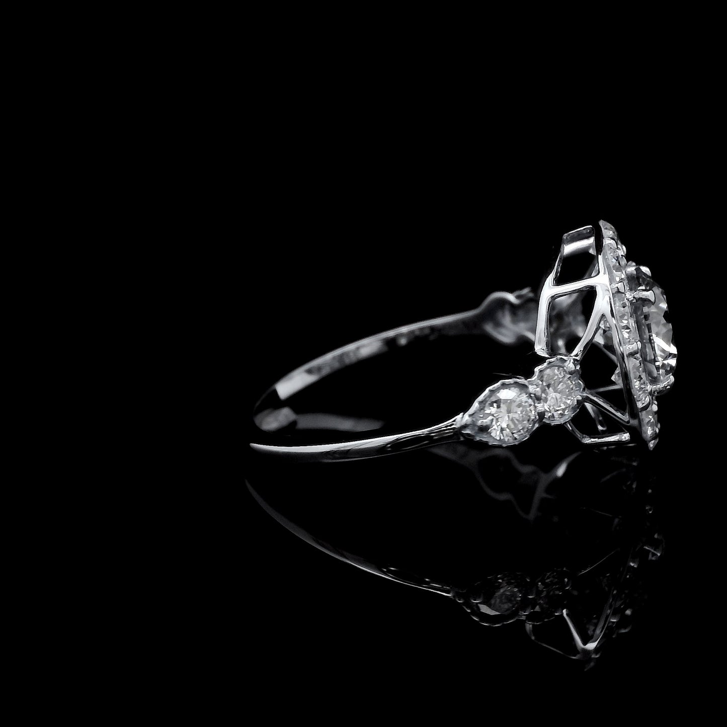1.98 Carats Lab Grown Diamond 14K Gold Ring