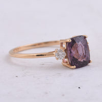 1.64 Ct Cushion Natural Spinel 14K Gold Ring