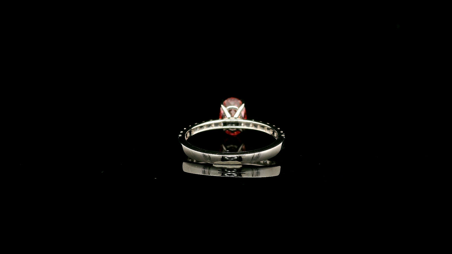 1.88 Carats Pink Lab Grown Diamond 14K Gold Ring