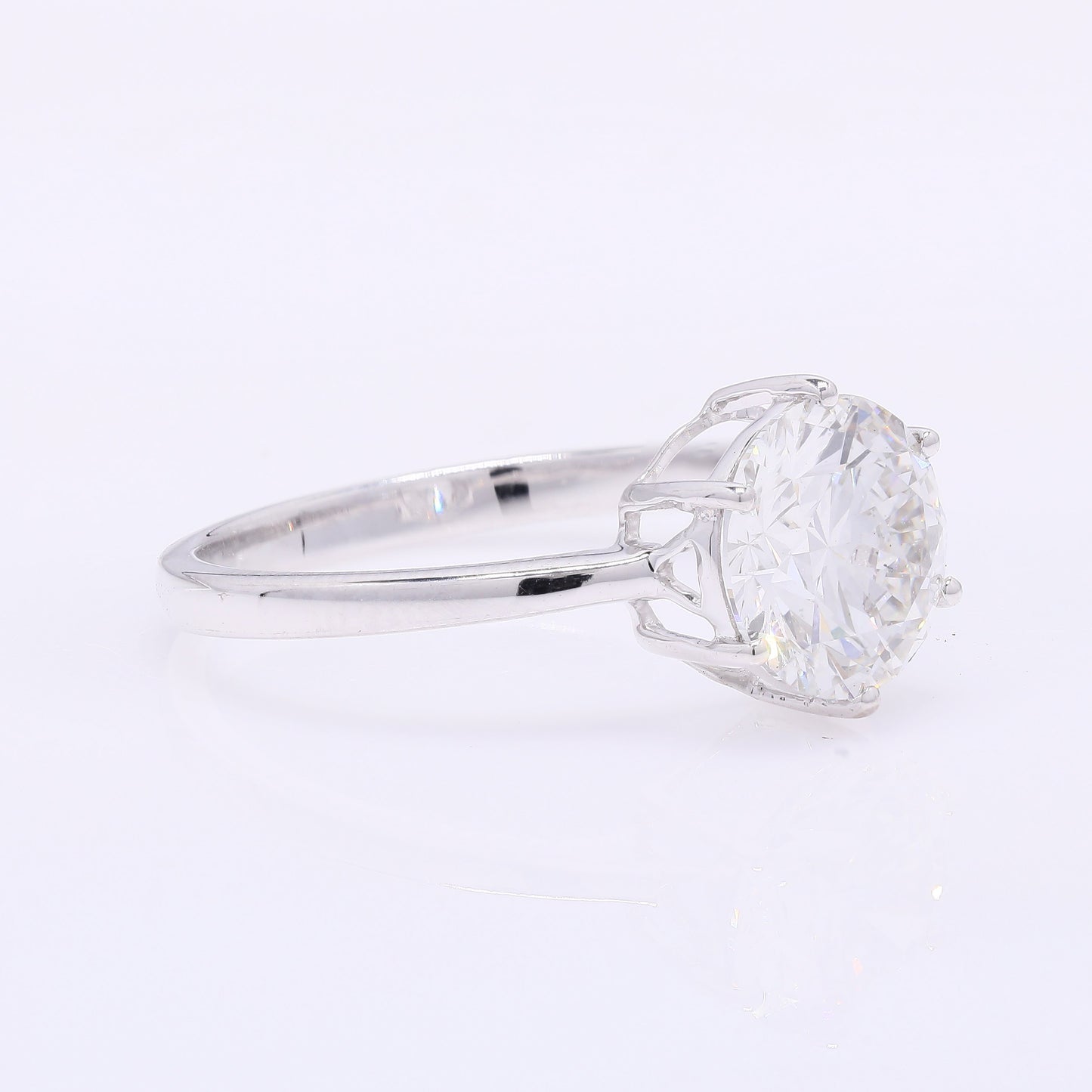 2.13 Carats Lab Grown Diamond 14K Gold Ring