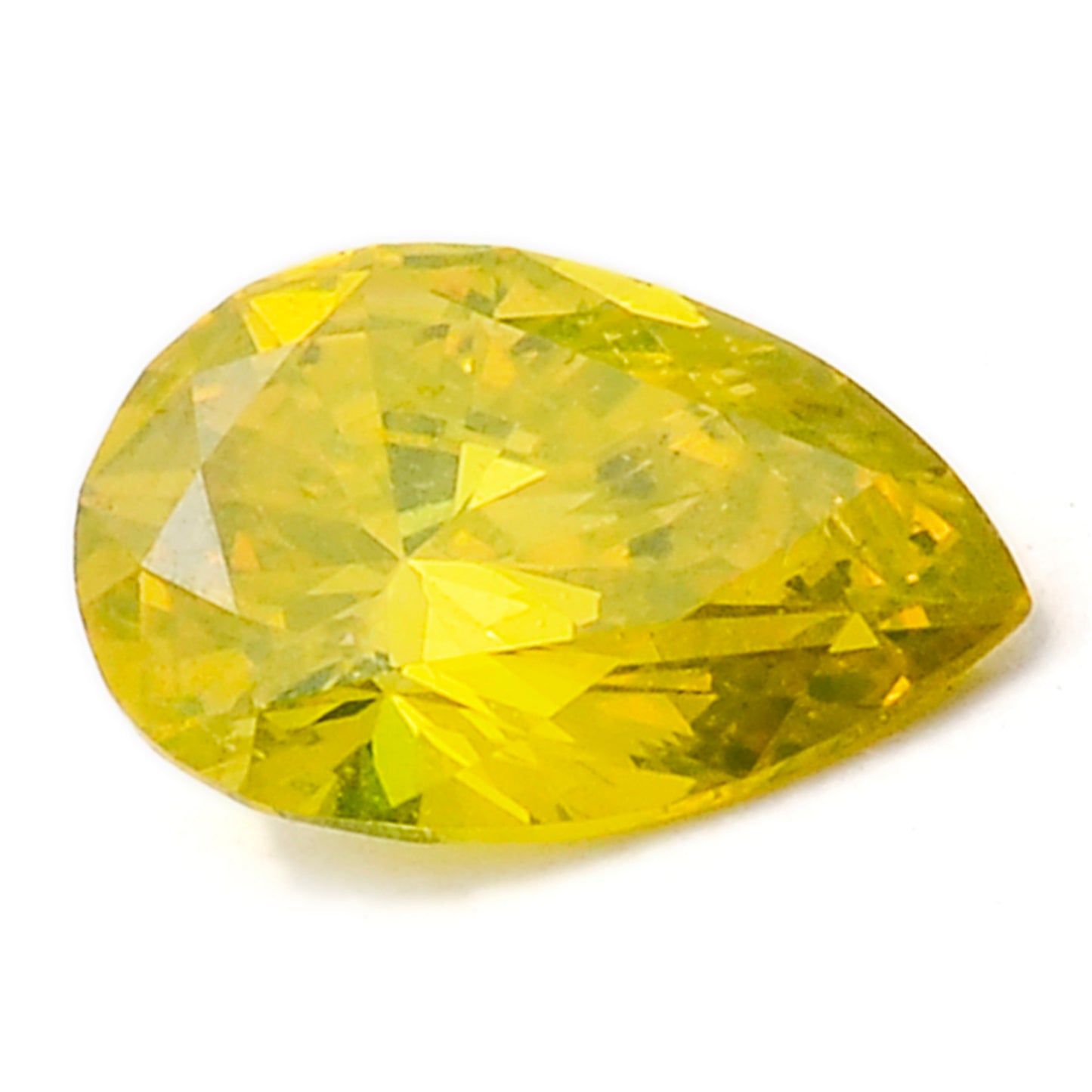 0.36 Yellow Diamond Pear Loose Diamond
