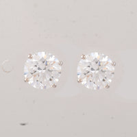 3.06 Carats Lab Grown Diamond 14K Gold Earrings
