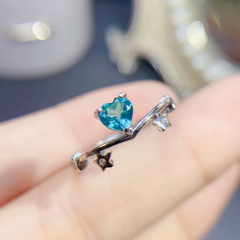 Blue Topaz 925 Sterling Silver Ring