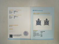3.45 Carats Lab Grown Diamond 14K Gold Earrings
