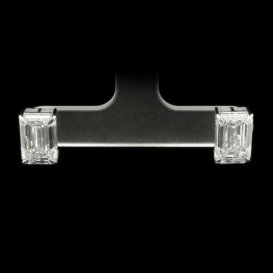 6.12 Carats Lab Grown Diamond 14K Gold Earrings