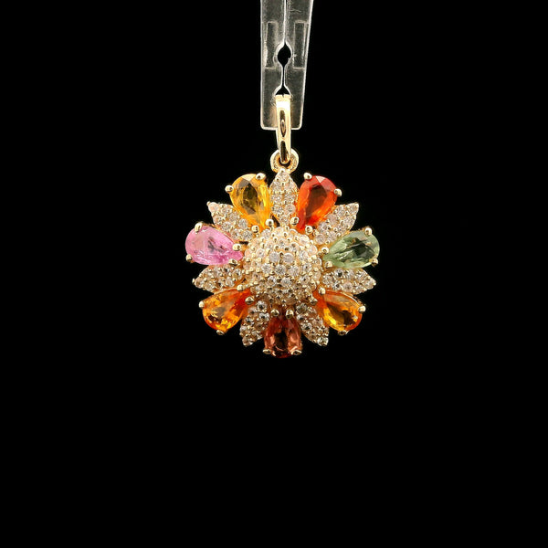 1.99 Ct Pear Tourmaline 14K Gold Pendant