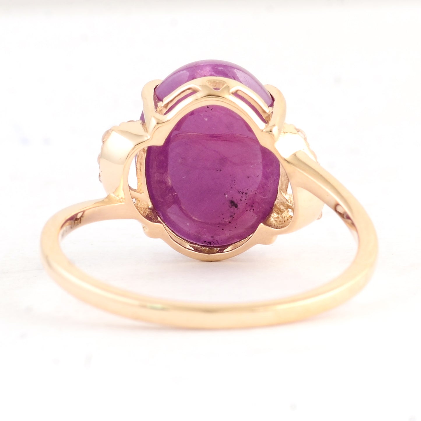 7.59 Ct Oval Ruby 14K Gold Ring