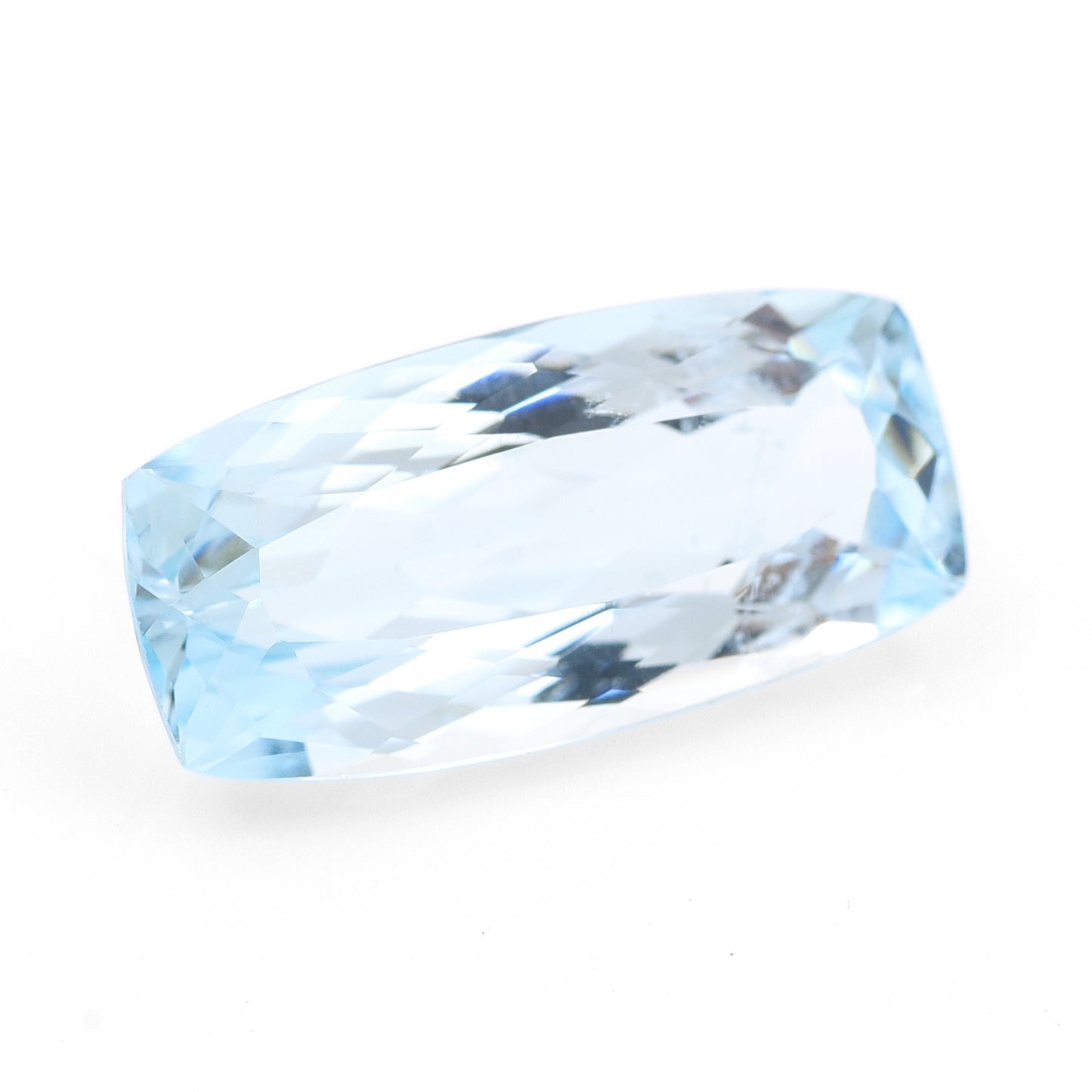 9.27 Natural Beryl Aquamarine Rectangular Cushion Mixed Cut Gemstone