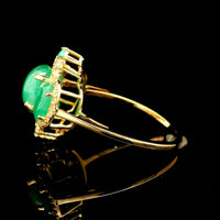 2.81 Ct Oval Emerald 14K Gold Ring