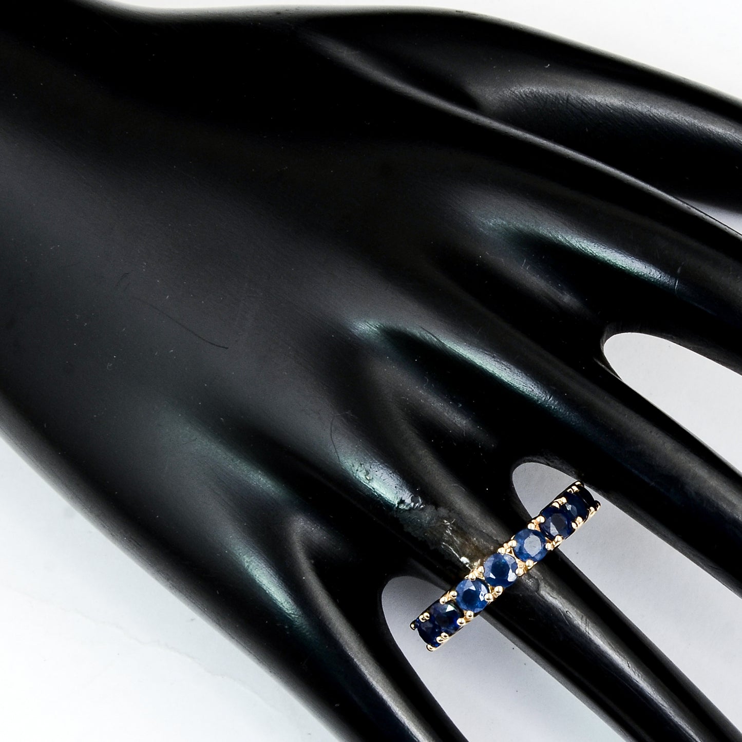 1.40 Ct Round Sapphire 14K Gold Ring