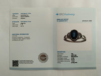 1.90 Ct Oval Mixed Cut Natural Sapphire 950 Platinum Ring