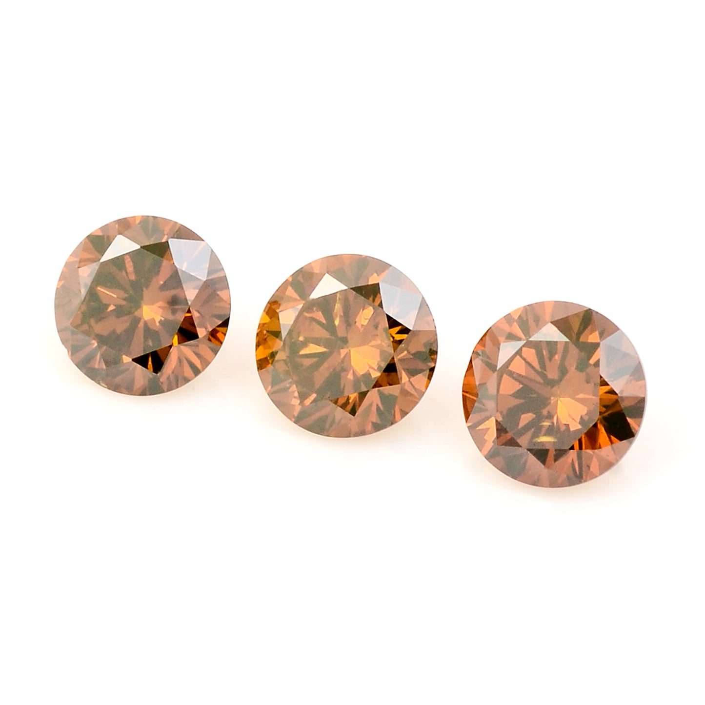 0.51 Red Diamond Round Loose Gemstone