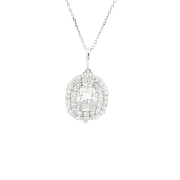 1.55 Carats Lab Grown Diamond 14K Gold Pendant