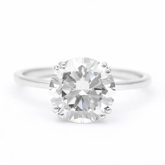 3.01 Carats Lab Grown Diamond 14K Gold Ring